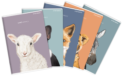ZESZYT TOP 2000 SWEET ANIMAL A5/60K KRATKA Z MARGINESEM