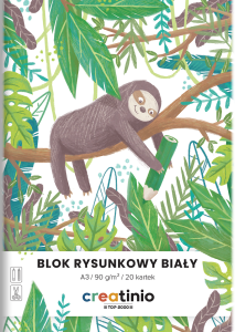 BLOK RYSUNKOWY CREATINIO A3/20K BIAŁY