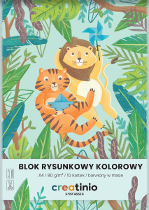 BLOK RYSUNKOWY CREATINIO A4/10K KOLOROWY