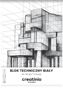 BLOK TECHNICZNY CREATINIO A4/10K BIAŁY