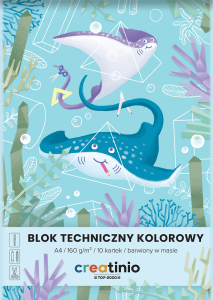 BLOK TECHNICZNY CREATINIO A4/10K KOLOROWY
