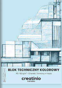 BLOK TECHNICZNY CREATINIO A3/10K KOLOROWY
